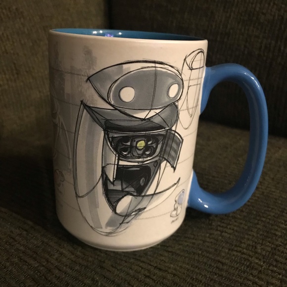 Disney Toy Story Wall-E Eve Sketch Ceramic Mug NEW